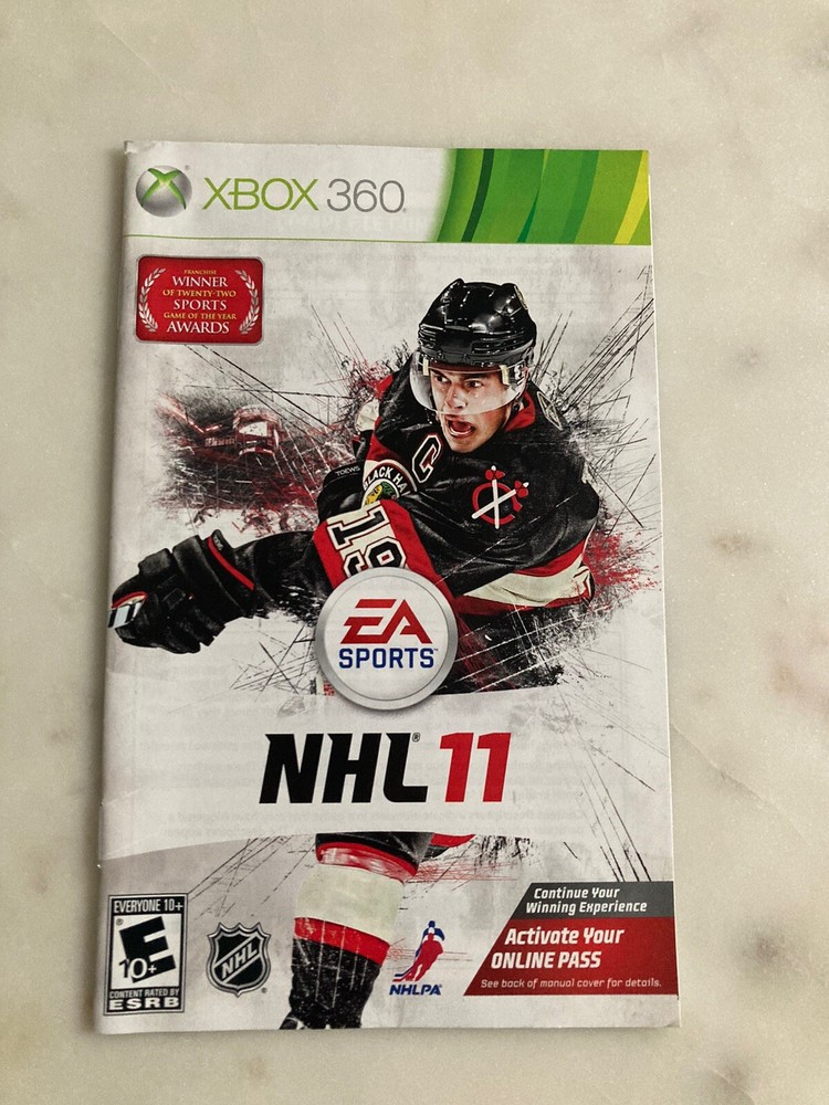 NHL 11  |  Xbox 360  |  Manual Only