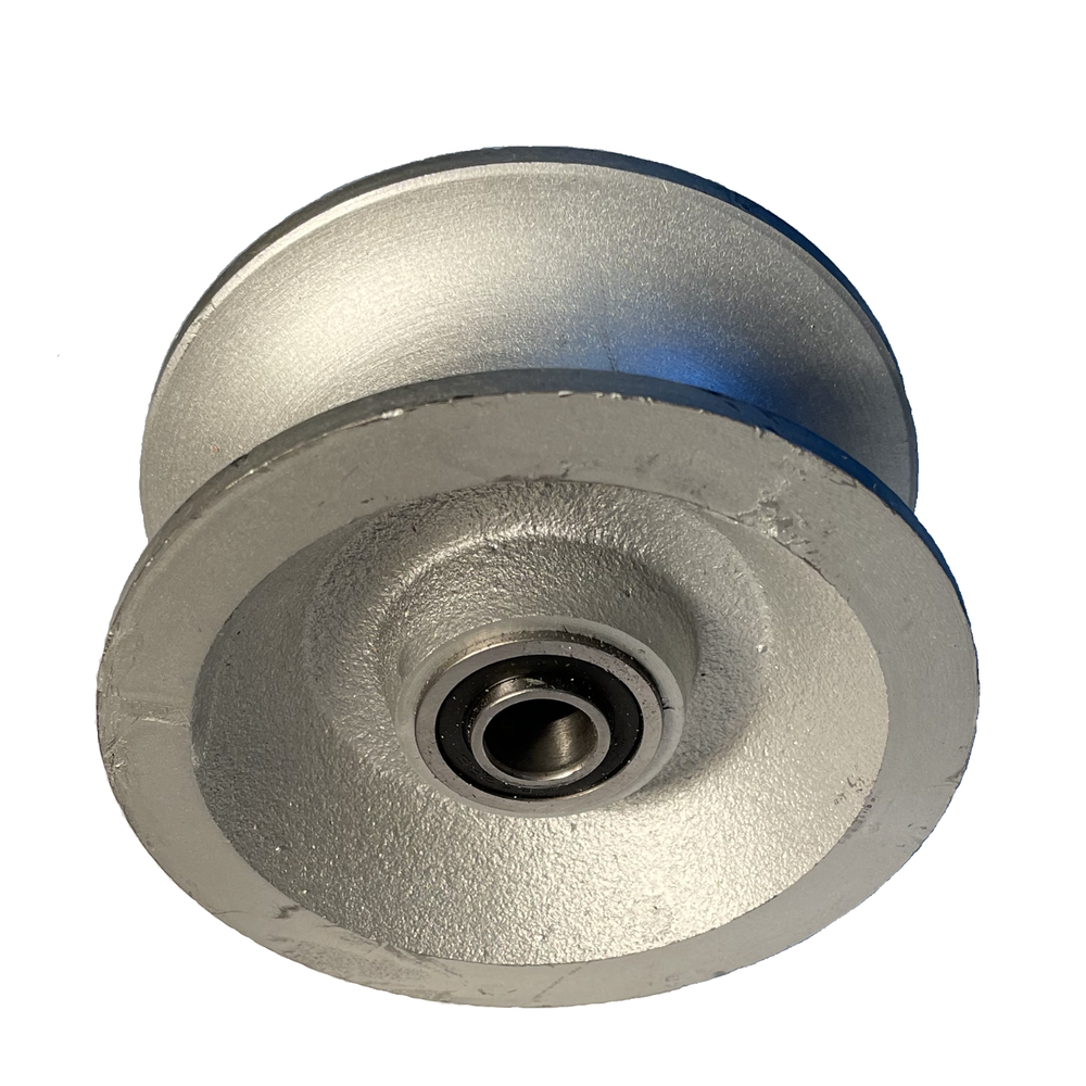 Single Chain Link Gate U-Groove Pipe Wheels-By Sourdough Gate Hardware