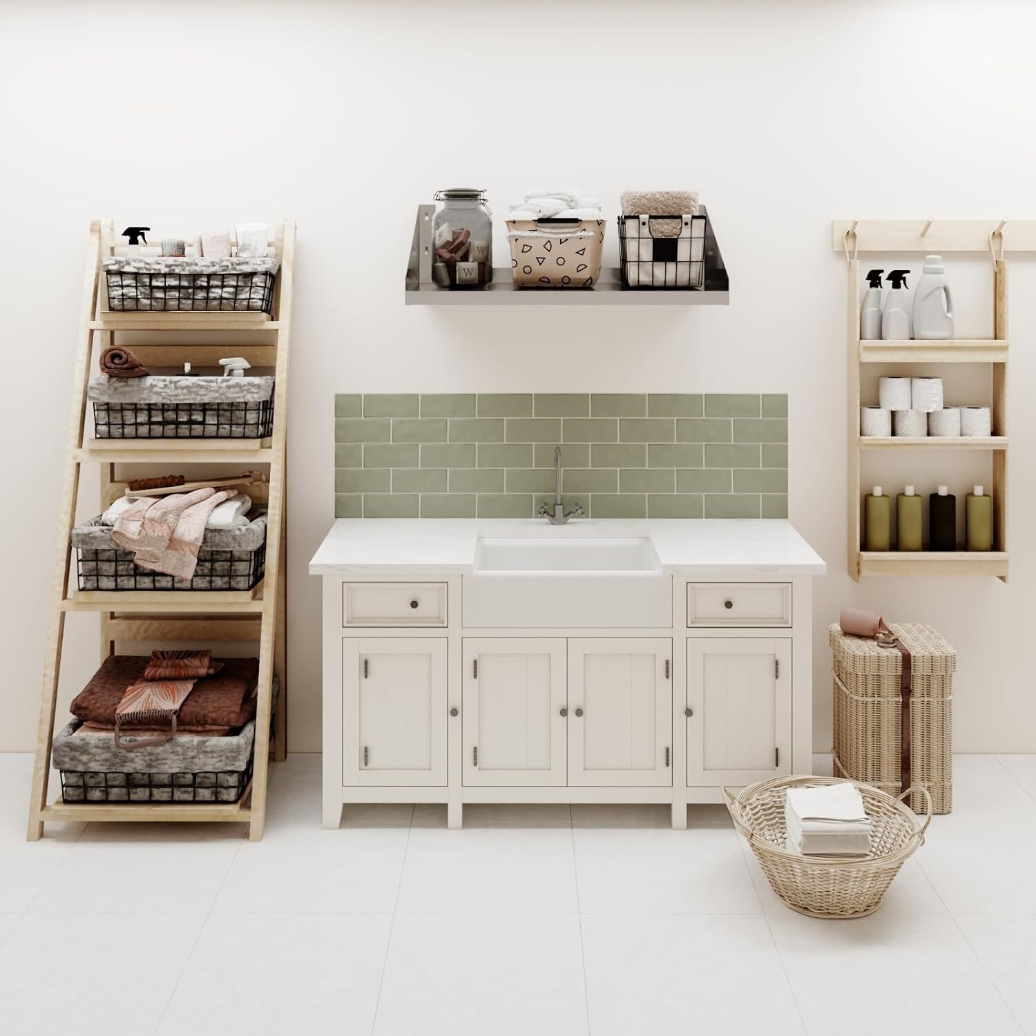 Commercial Stainless Steel Microwave Wall Shelf with Side Guards