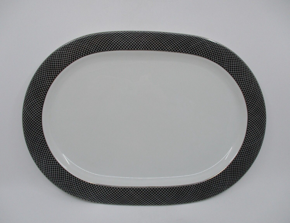 BLOCK MIDNIGHT PLATTER  - 15 1/2"   1307F