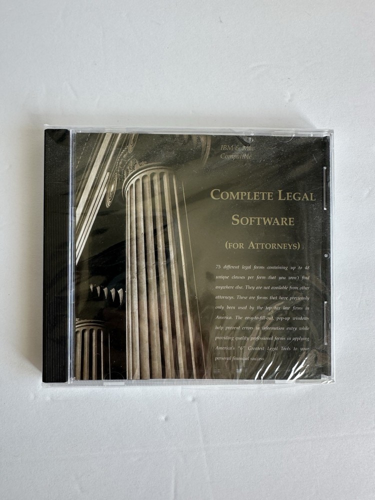 IBM &Mac Compatible Complete Legal Software CD