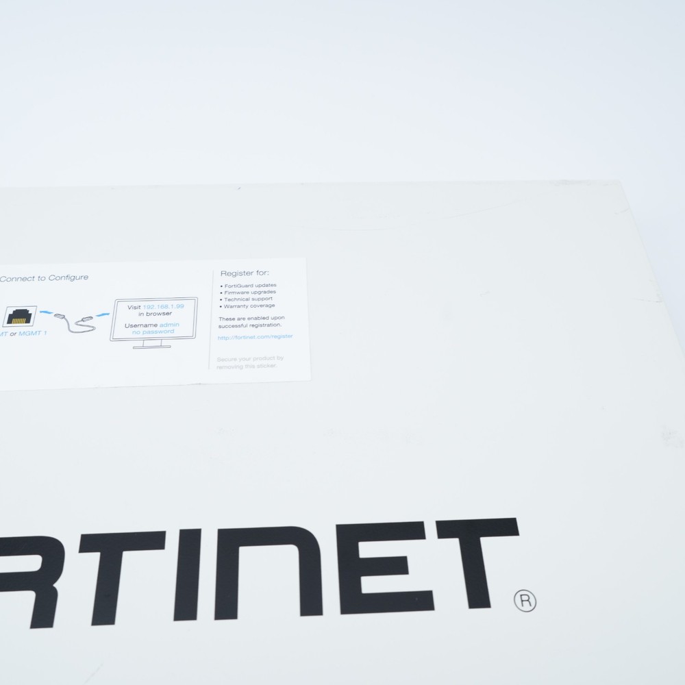 Fortinet Fortigate-200E FG-200E Network Security Firewall Initialized w/Adapter