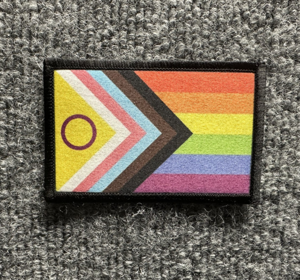 Progress Pride Morale Patch Hook & Loop LGBTQ+ Flag