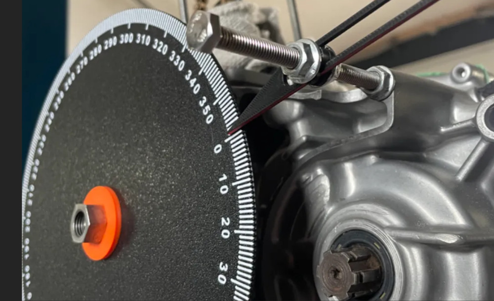 Universal Engine Degree Wheel for Timing or Porting 2 or 4 Stroke with Pointer