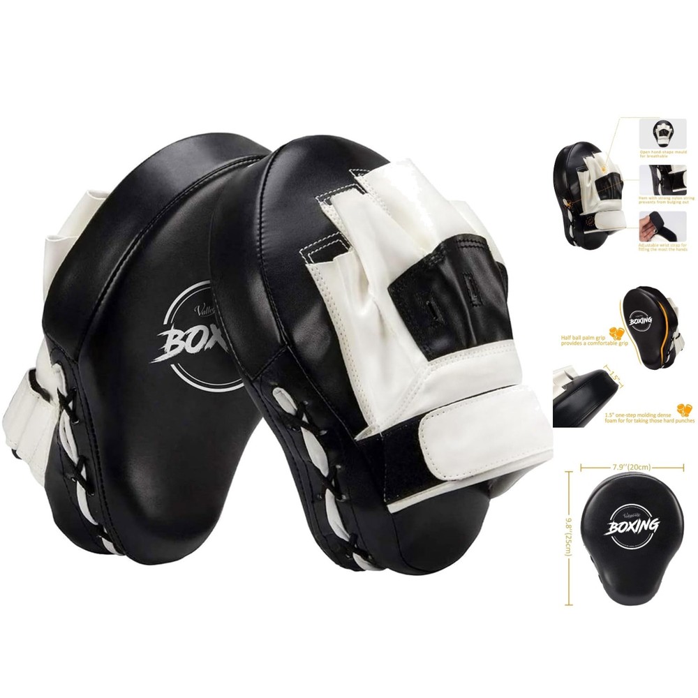 Lightweight Adjustable Punching Mitts with Durable Foam Padding for Fighters