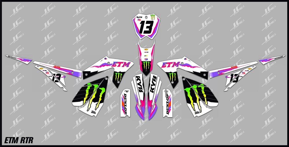 ETM RTR graphics kit decals THICK AND HIGH GLOSS .....