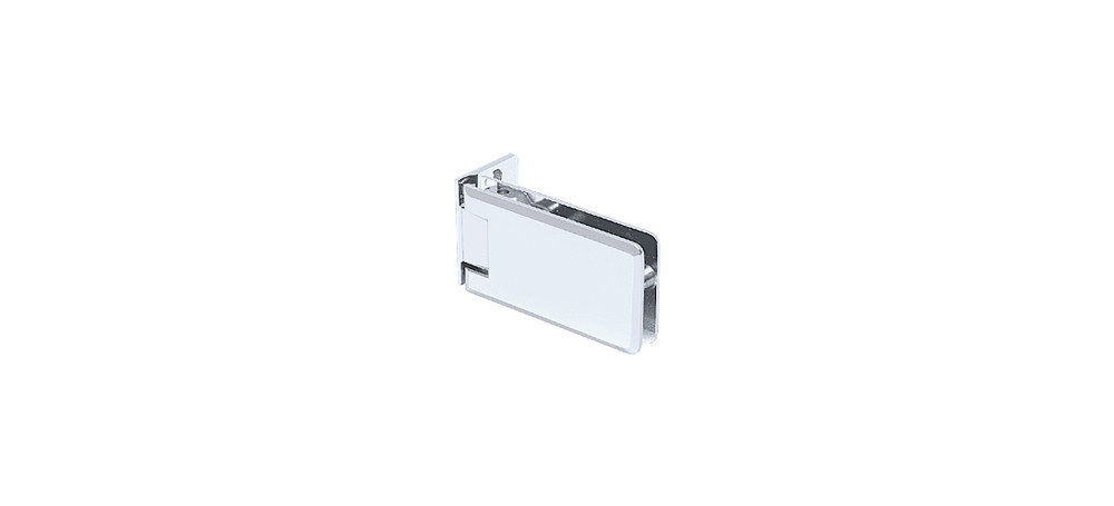 CRL GRA044SC Satin Chrome Grande 044 Series Wall Mount Offset Back Plate Hinge