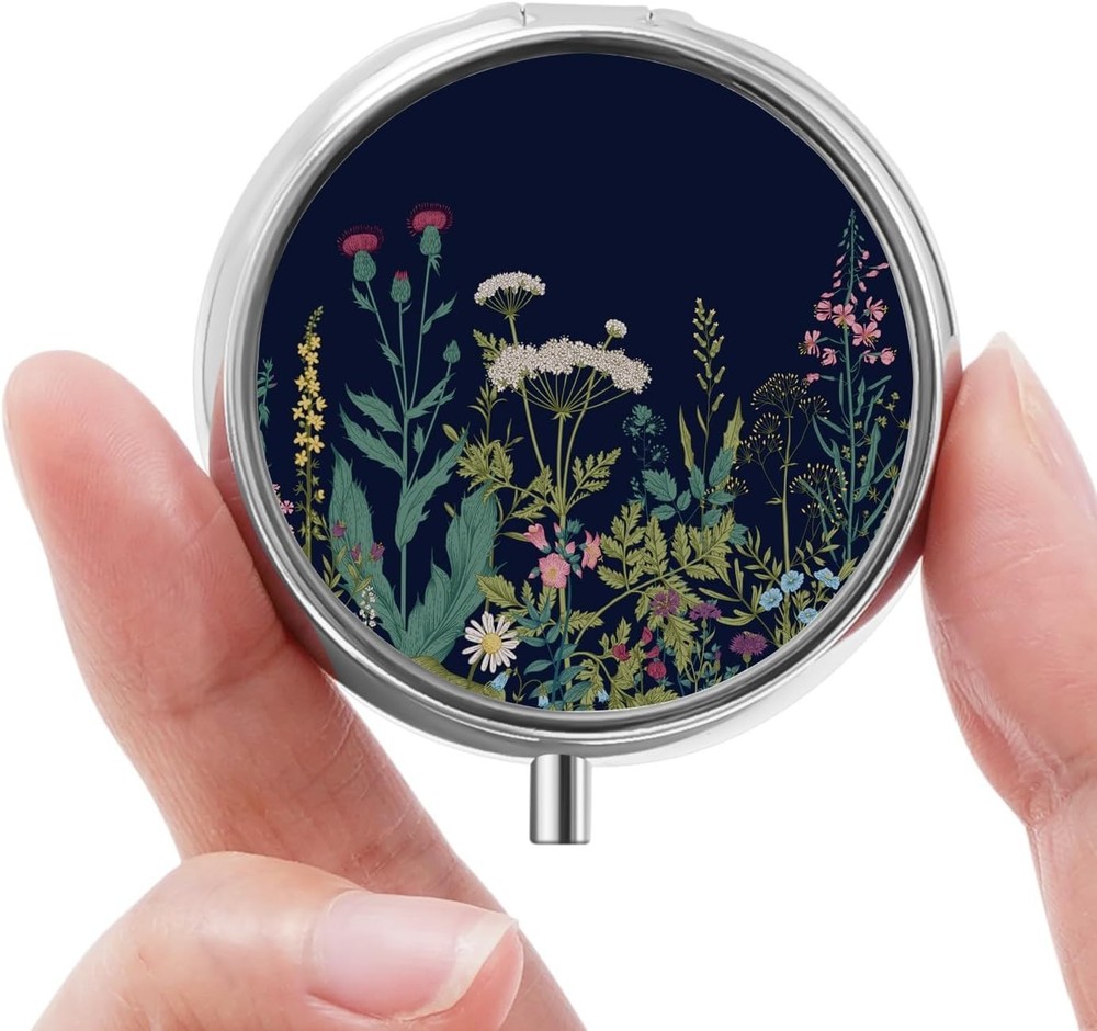 Durable Mini Pill Organizer with Flexible Lock - Essential for Vitamins & More