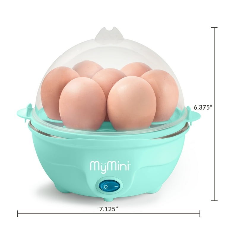 Nostalgia MyMini Premium 350-Watt 7-Egg Cooker, Teal