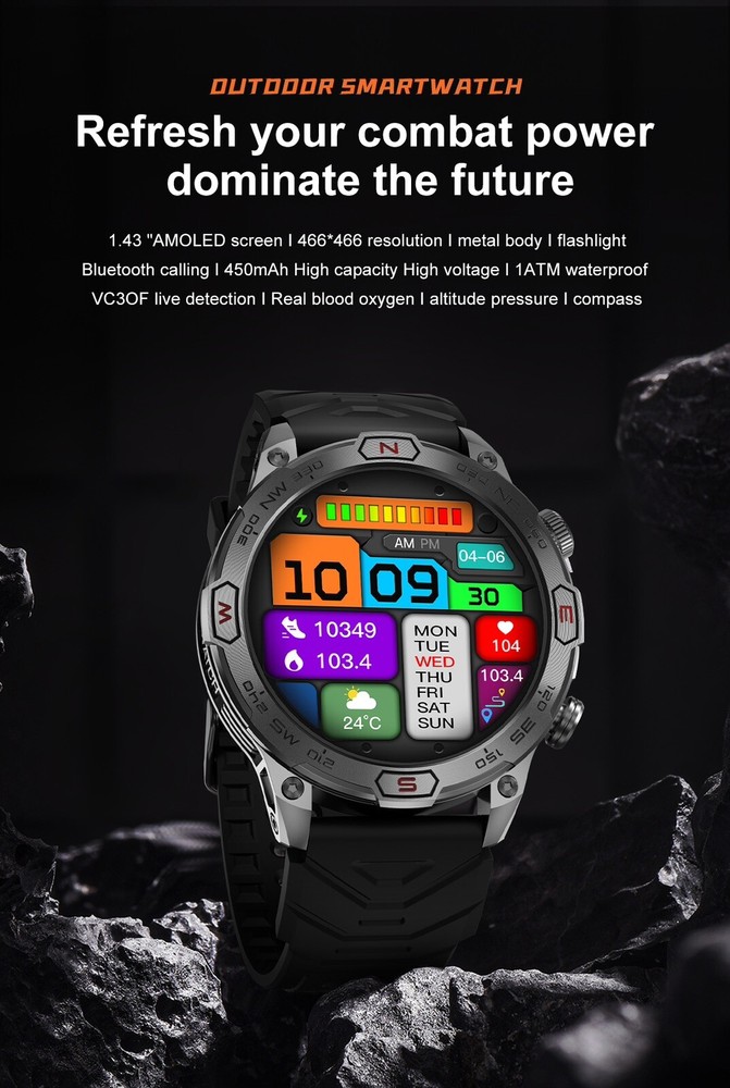 Full Touch Screen Smartwatch with Step Counting and Calorie Calculation For IOS