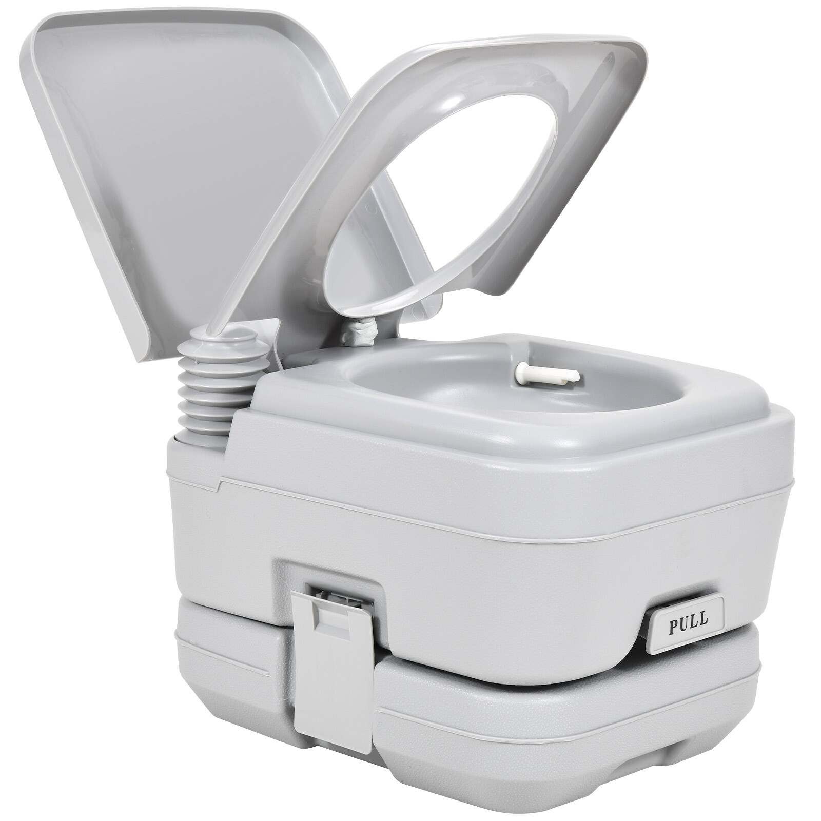2.6 Gallon 10L Portable Toilet Flush Commode Potty Outdoor Indoor Travel Camping