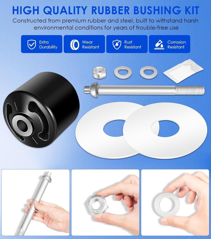 Replacement for Hendrickson S-24691 S-21166 Quick Align Pivot Bolt Bushing Kits
