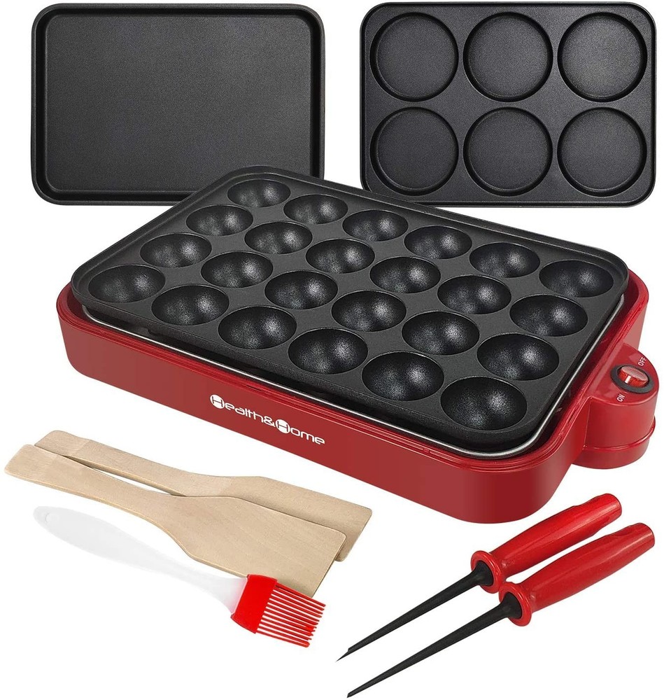 and Home Multifunction Nonstick Baking Maker with 3 Interchangeable Baking Pl...