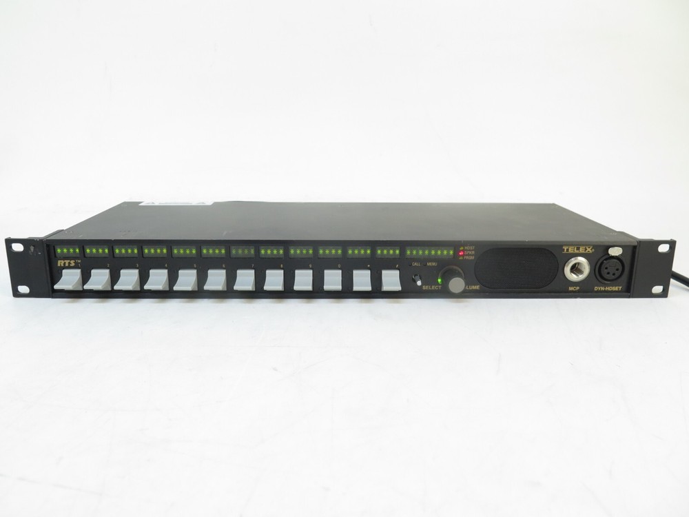 RTS Telex Bosch KP 12 12 Position Key Panel Intercom System KP12 with Rack Ears