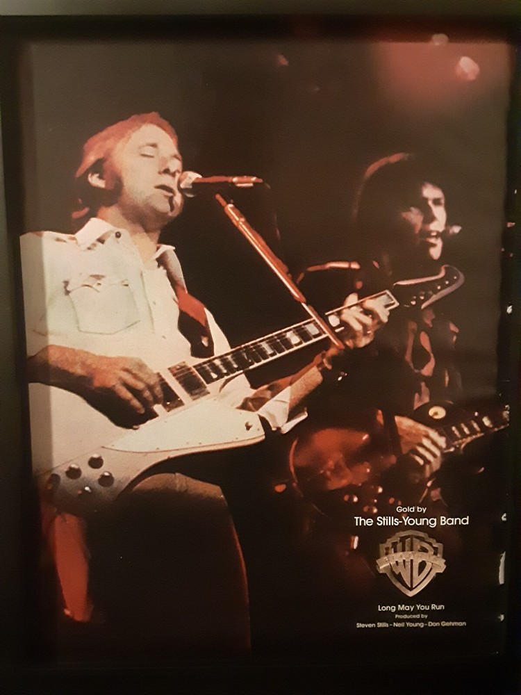 Stephen Stills Neil Young Band Rare Original Promo Poster Ad Framed!