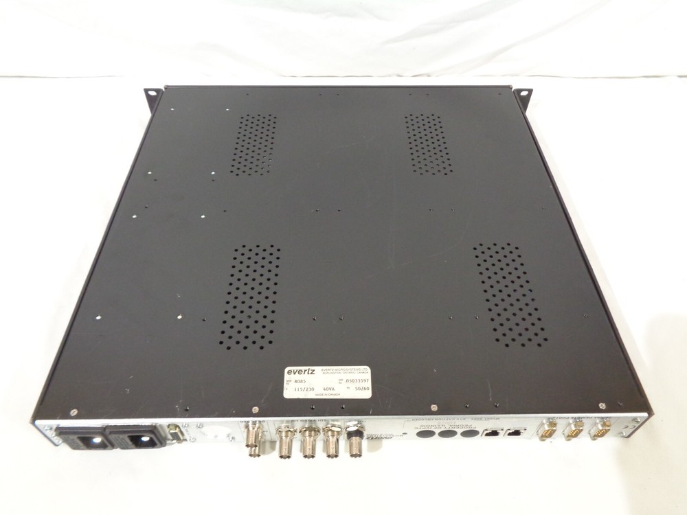 Evertz 8085 DTV Caption Encoder - Powers On, Unable To Further Test