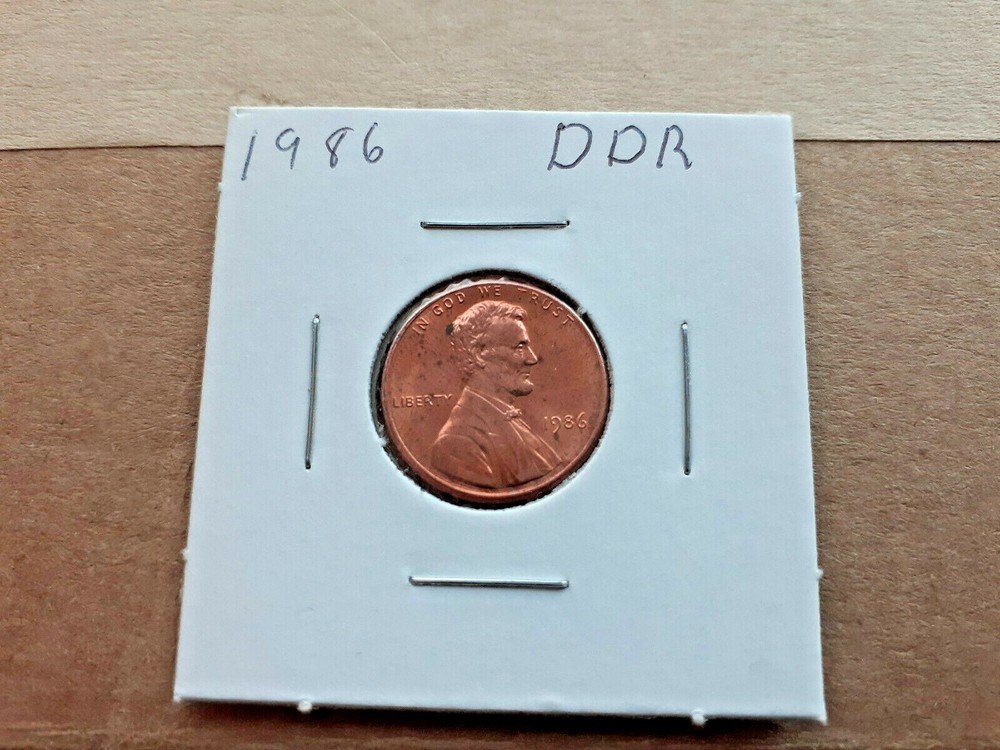 1986 P Lincoln Memorial Cent DDR Extremely Rare Minting Error