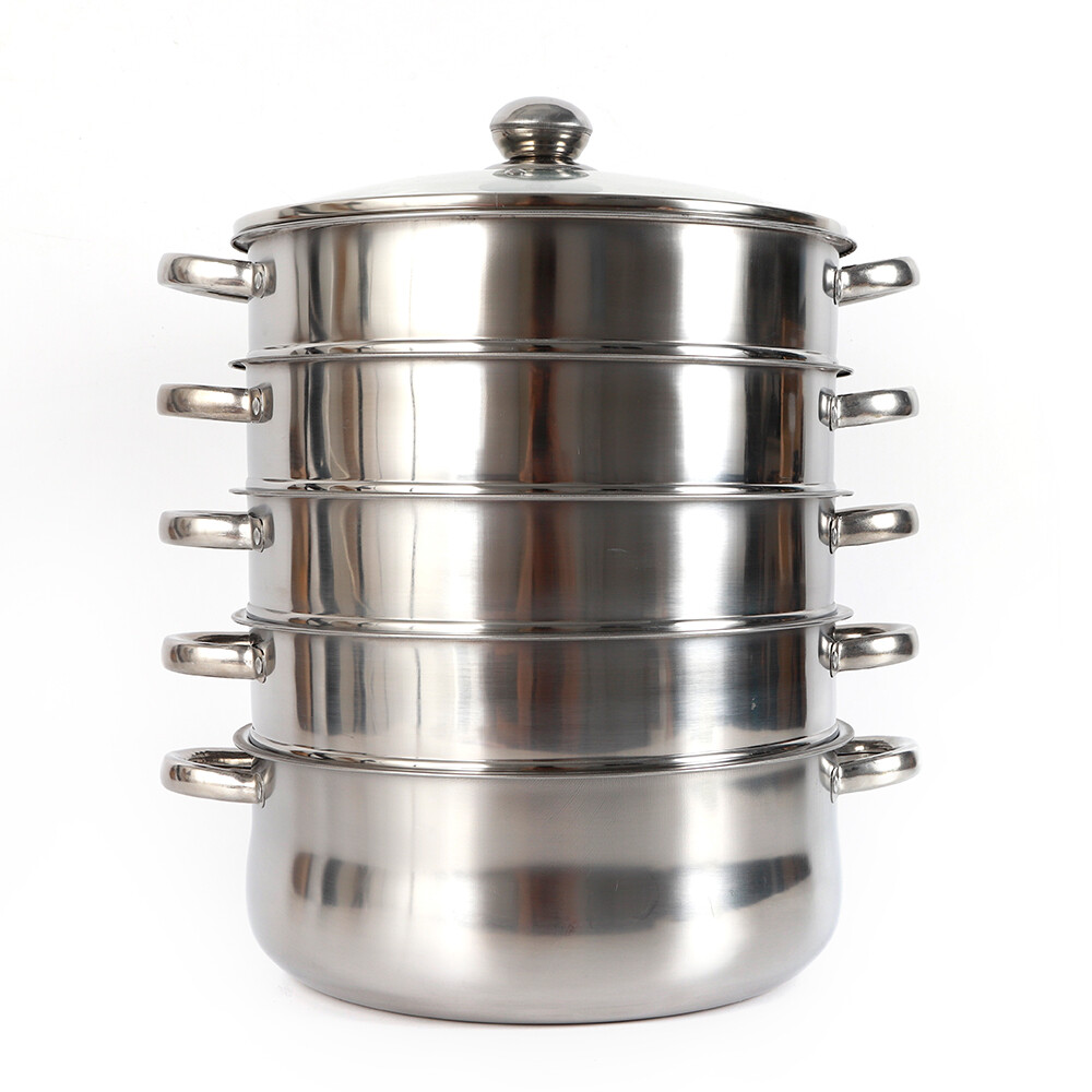 5-Layer 28cm Pot Steamer Multi-Layer Cookware Pot Cookware Stainless Steel Pot