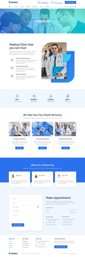 Premium Wordpress Elementor Template Kit Bundle | Health & Medical theme