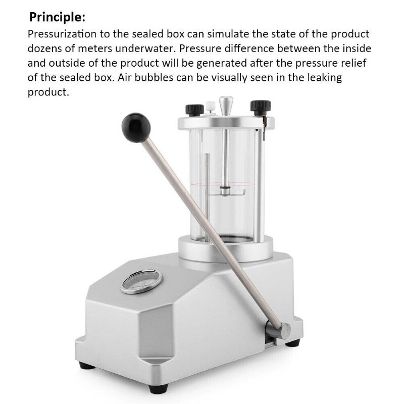 6 Watch Case Waterproof Pressure Tester Water Resistant Testing Machine COOL