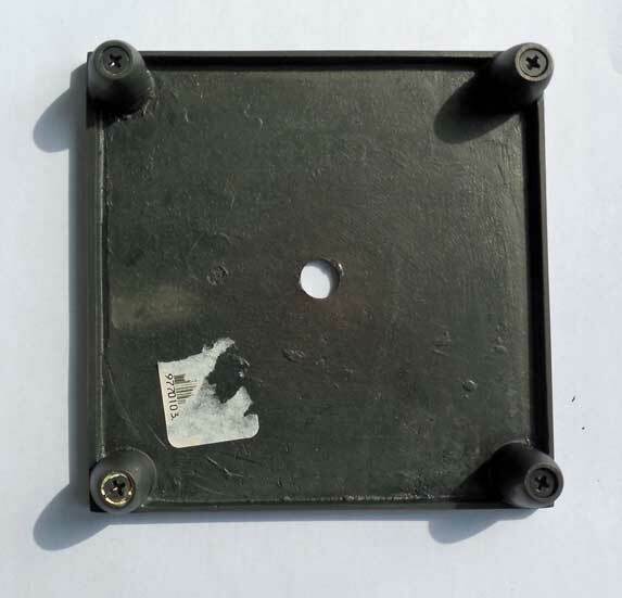 SQUARE METAL ( BRONZE ) LAMP BASE - NEW