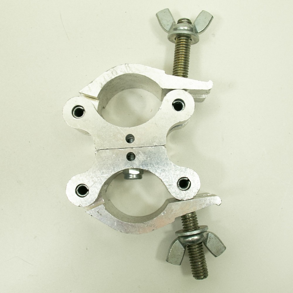 Aluminum Stage Lighting Double Pipe Clamp Fixture Mount Bracket