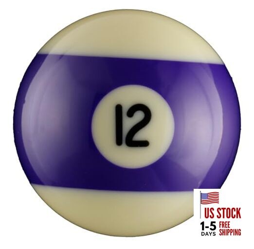 SRS #12 Replacement 2-1/4 Pool Ball (Striped Purple)