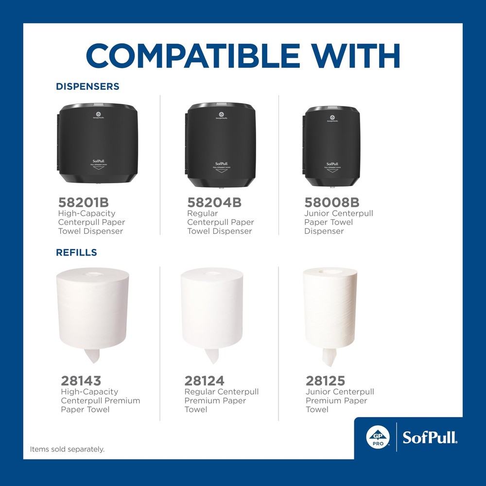 Georgia-Pacific SofPull Centerpull Regular Capacity Premium Paper Towel, Whit...