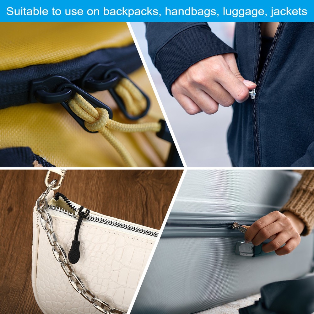 Zipper Pulls Replacement 10pcs Extension Cord Handle Tag Extender Head Orange