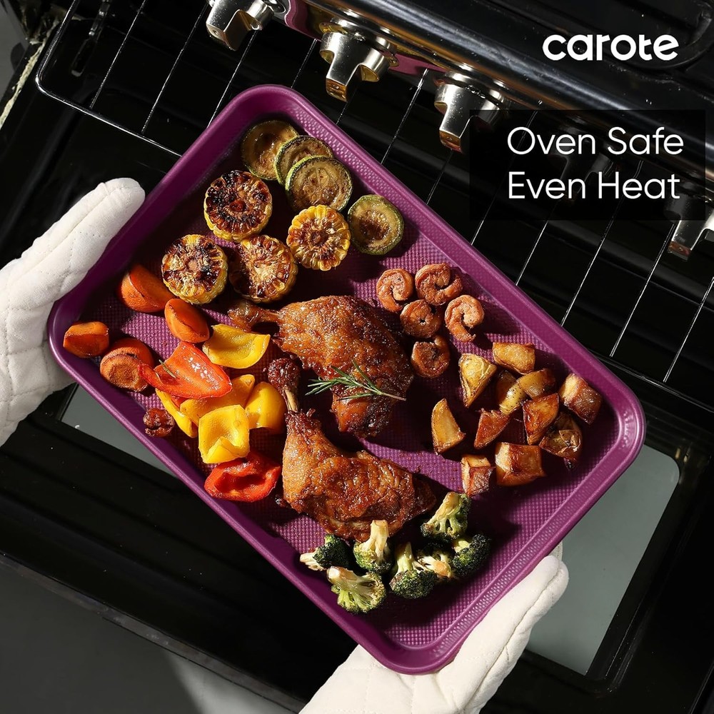3-Piece Baking Pan Set - Bakeware Set, Baking Sheet Set Including 13 Inch 15 ...