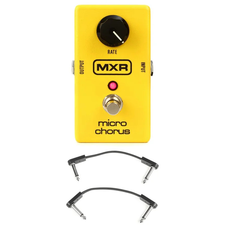 MXR M148 Micro Chorus Pedal with EBS Patch Cables