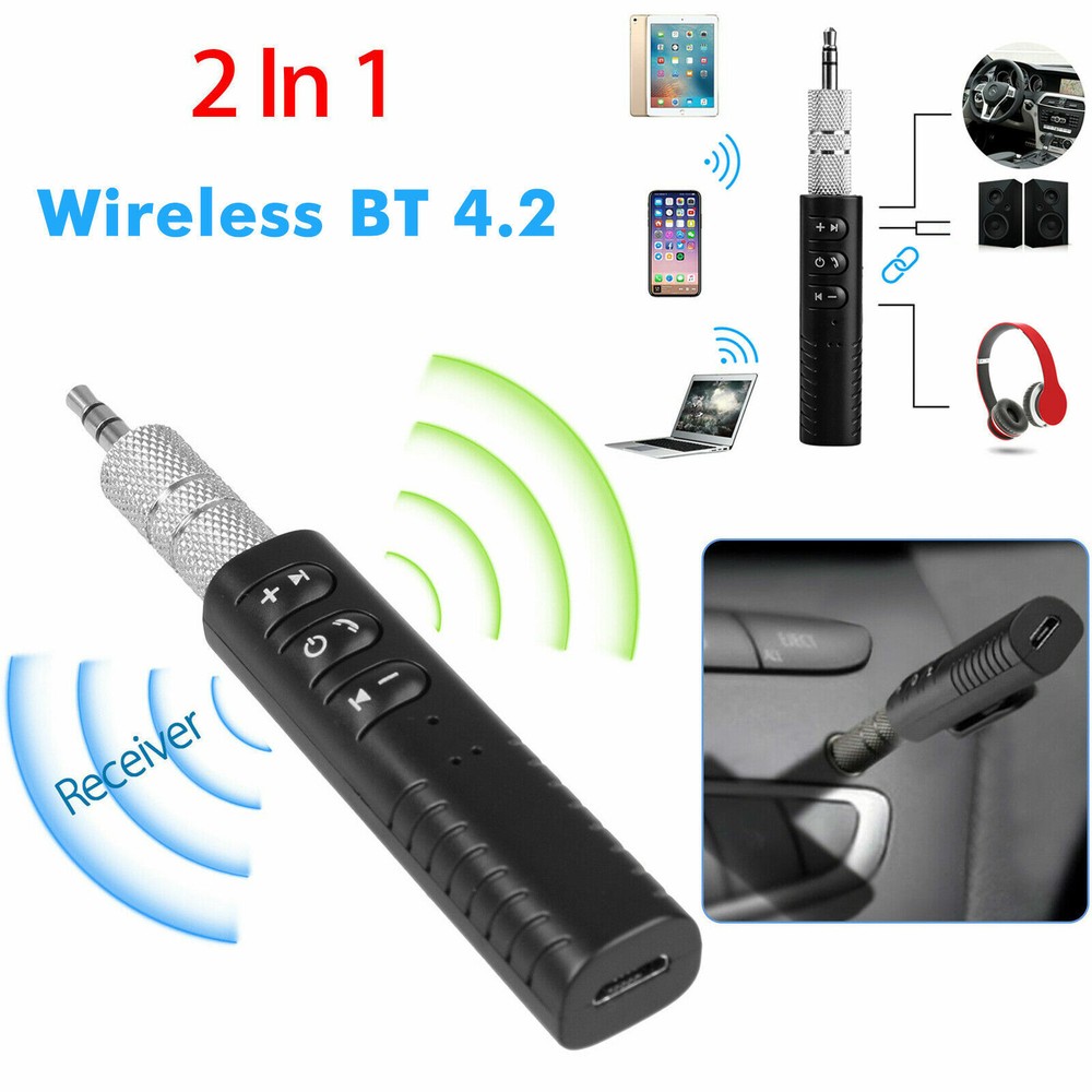 3.5mm Wireless Bluetooth Receiver AUX Audio Stereo Music Hands Free Car Adapter1