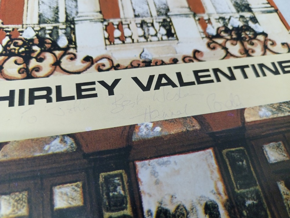 Theatre Programme Signed Shirley Valentine Hannah Gordon