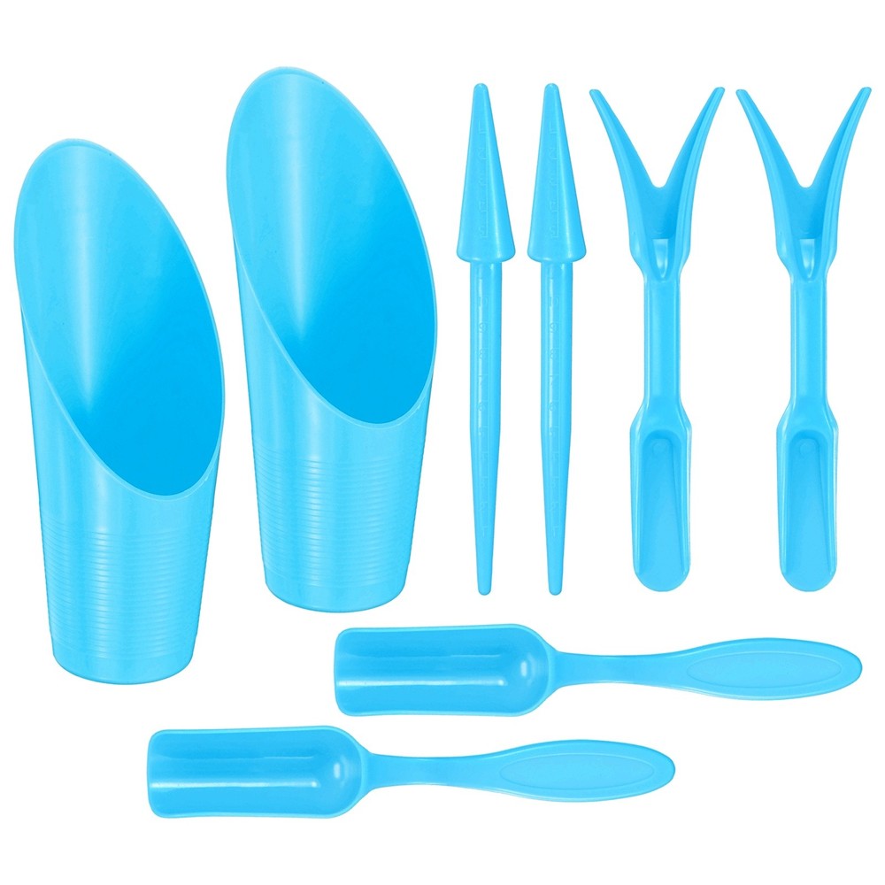 2-Set Transplanting Succulent Cultivation Digging Scoops Kits [Blue]