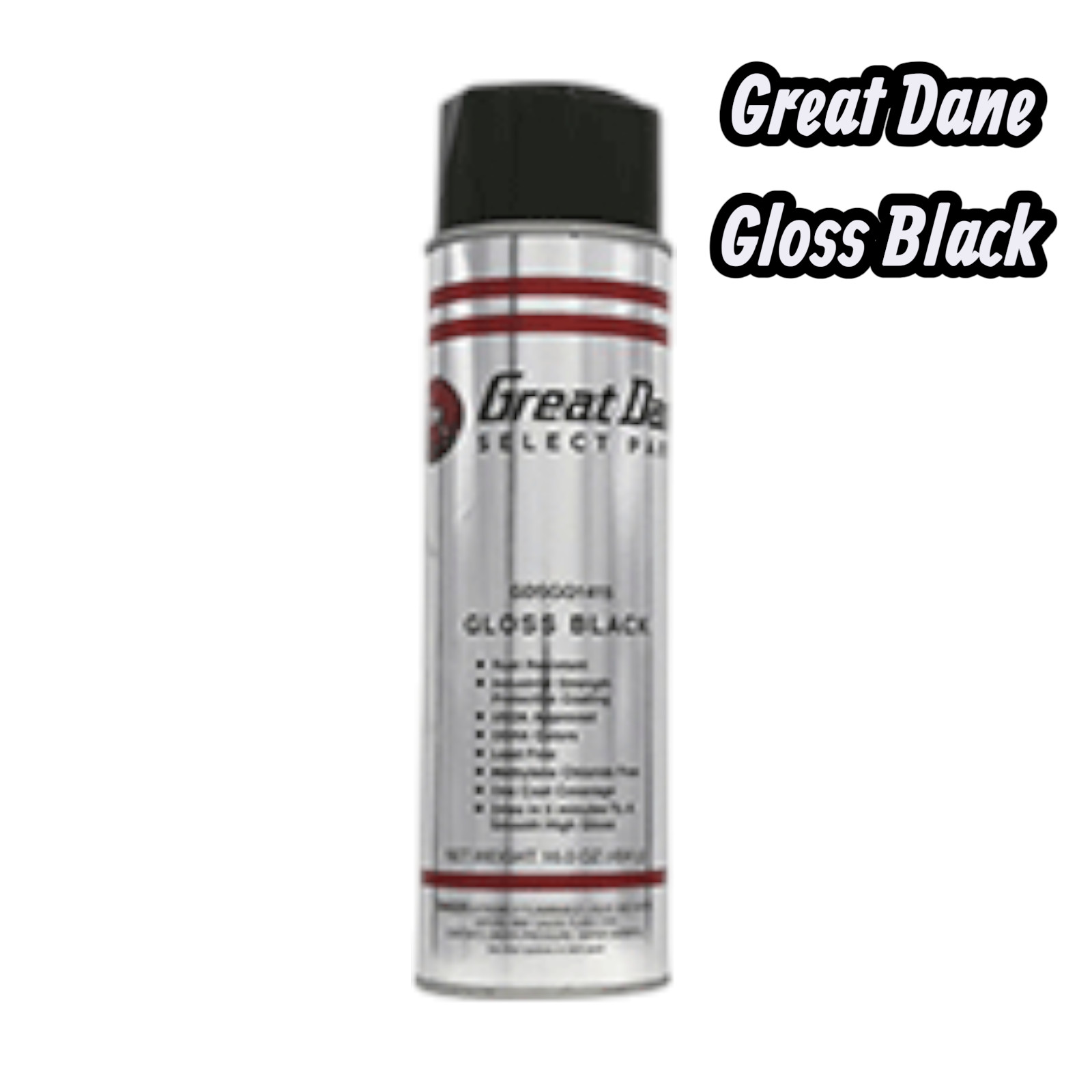 GDSGQ1415 OEM Great Dane Gloss Black Spray Paint 12oz Aerosol Trailer Touch-Up