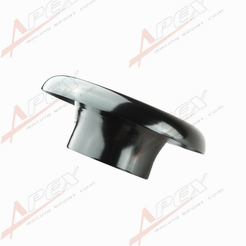 3" 76.2MM UNIVERSAL VELOCITY STACK FOR COLD ENGINE AIR INTAKE/TURBO HORN BLACK