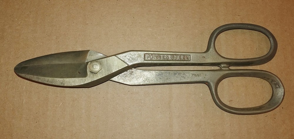 Vintage ECLIPSE Forged Steel 10” Tin Snips Shears Cutters