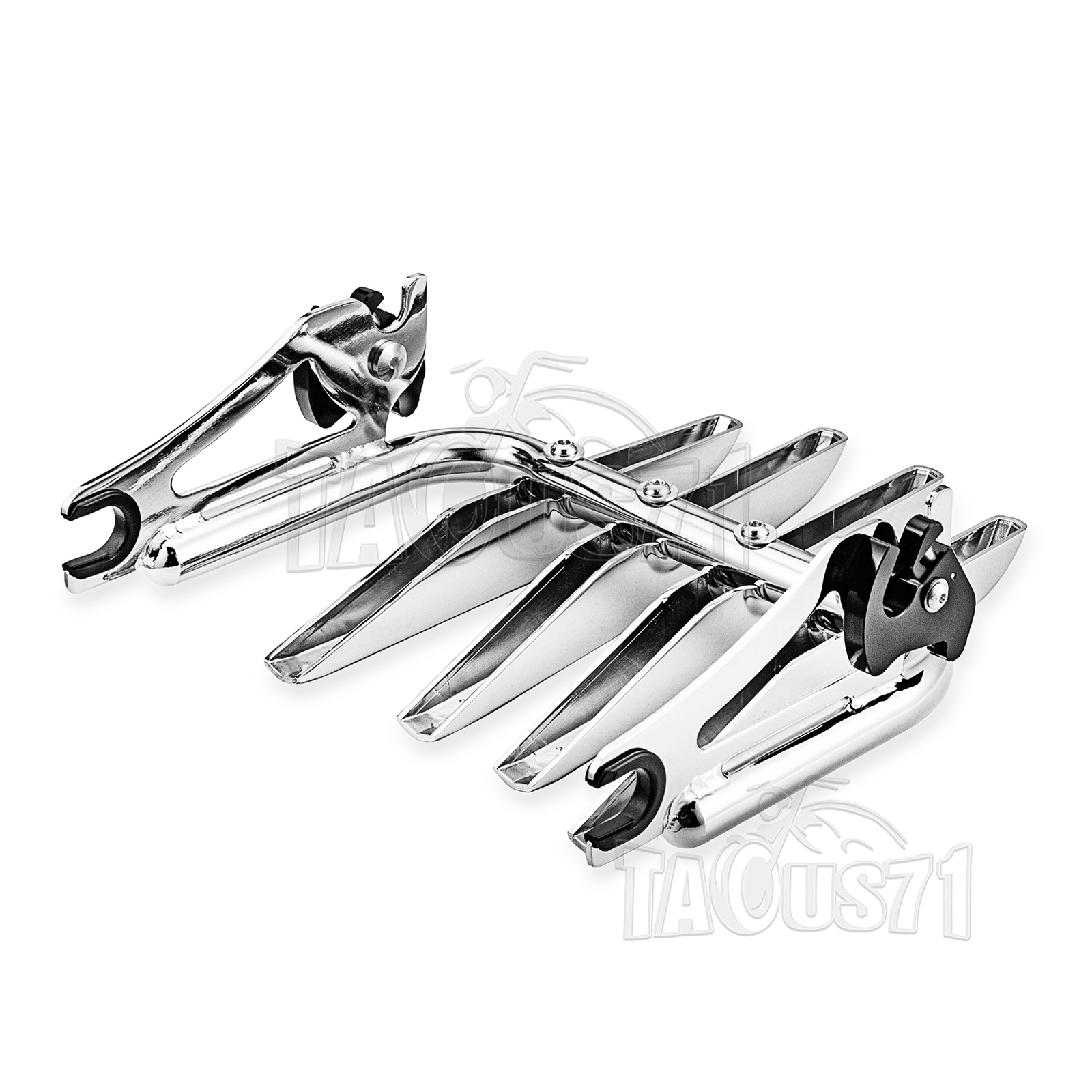 27" Tall Sissy Bar Backrest w/Rack for Harley Road King Street Glide 2009-2024