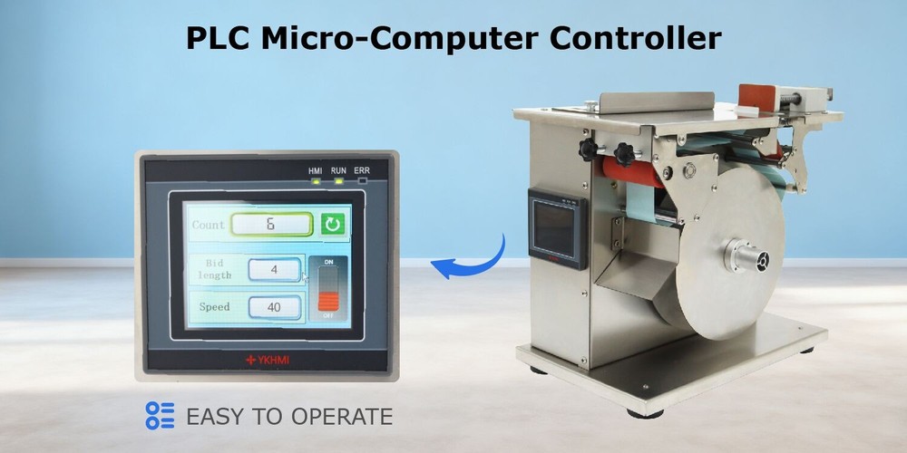 110V Packaging Box Right Angle Labeling Machine w/ PLC Micro-Computer Controller