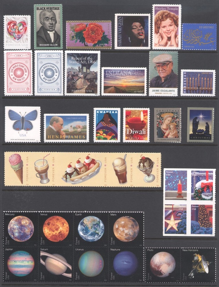 2016 U.S. COMMEMORATIVE-DEFINITIVE YEAR SET *138 STAMPS* WITH TWO SHEETS MINT-NH