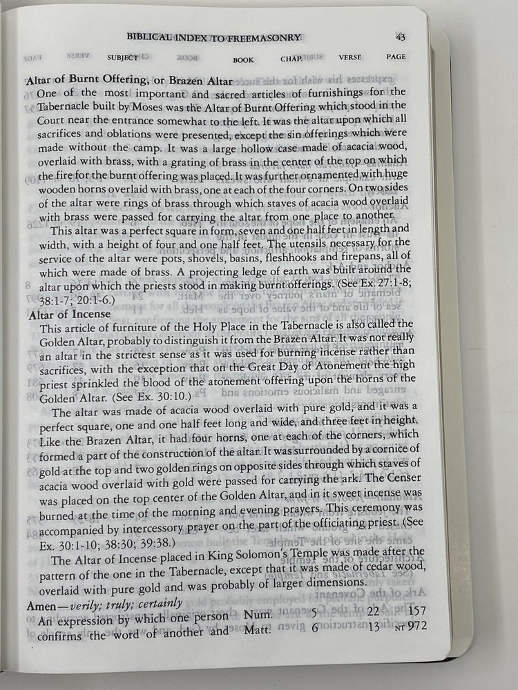 New Scottish Rite Member Bible Cornerstone Edition