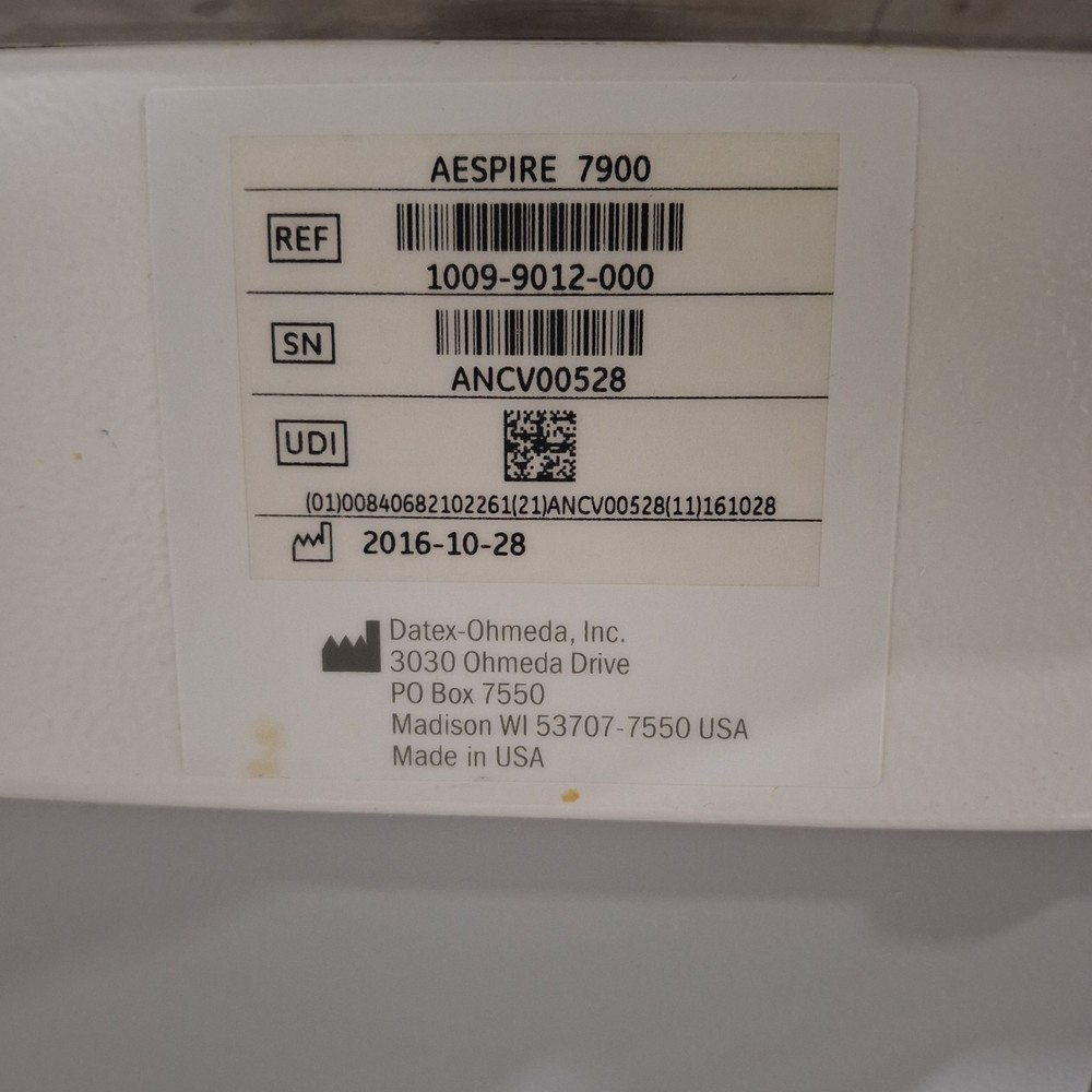 Datex-Ohmeda Aespire w/7900 Anesthesia System