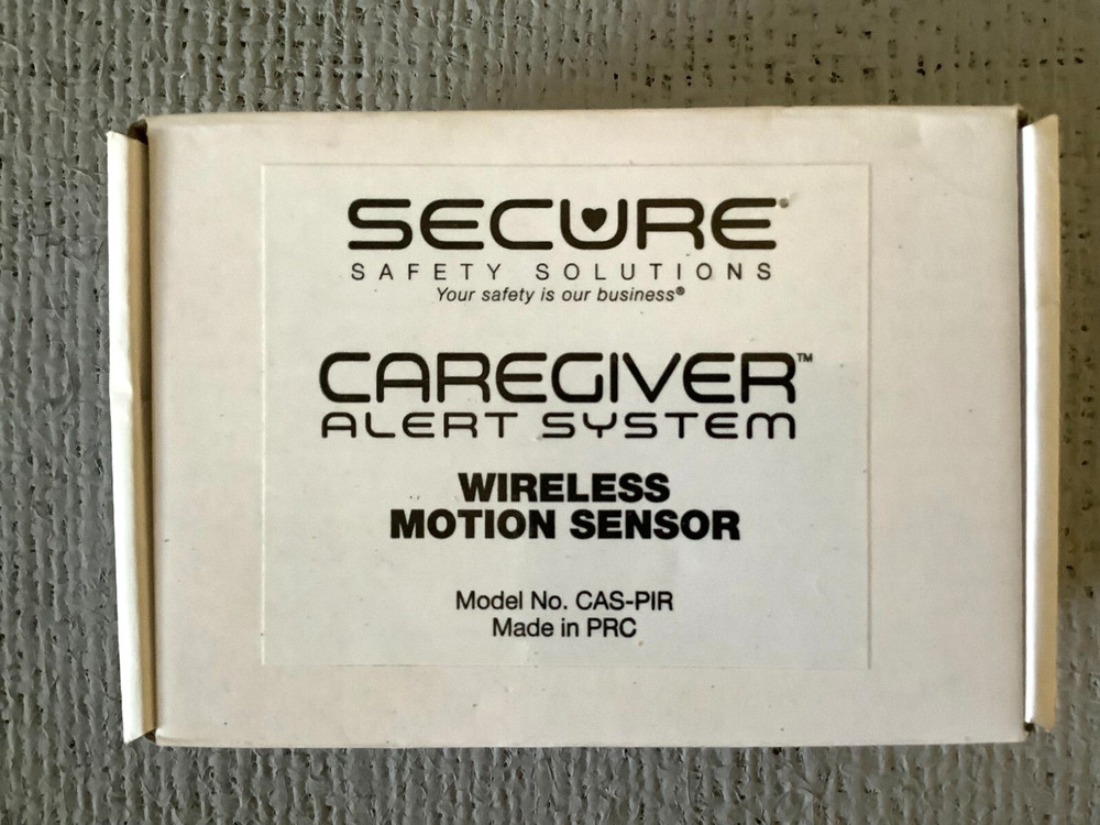 SECURE Caregiver Alert System Wireless Motion Sensor Model # CAS-PIR NOB