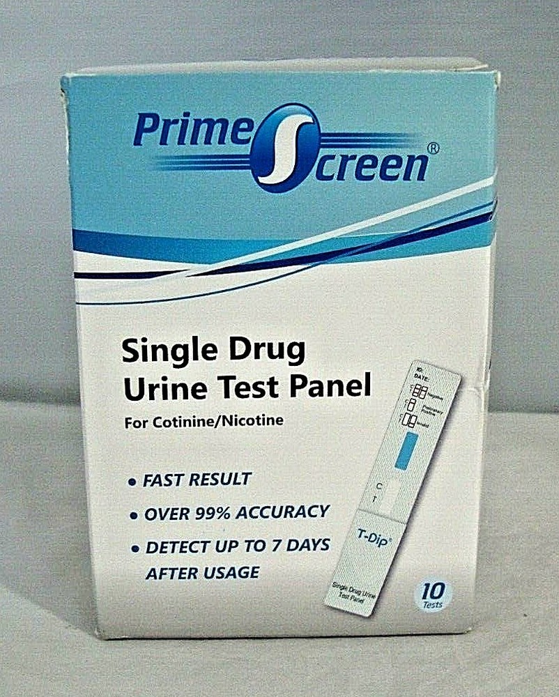 Prime Screen Single Drug Test 10 Panel Kits Urine Dip Testing