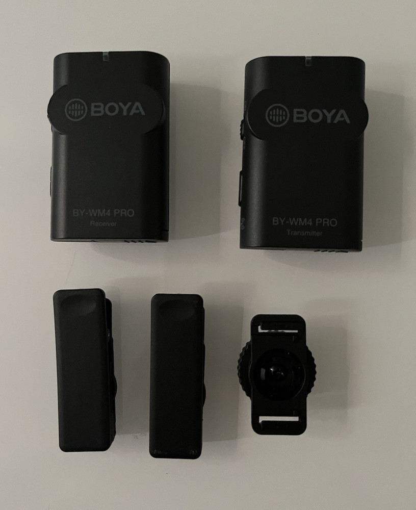 BOYA BY-WM4 PRO Wireless Lavalier Microphone System, Omnidirectional, Universal