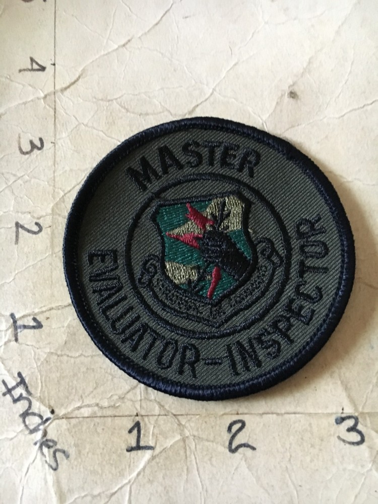 USAF Stategic Air CMD Master Evaluation Inspector Squadron subdued patch 7/6/25