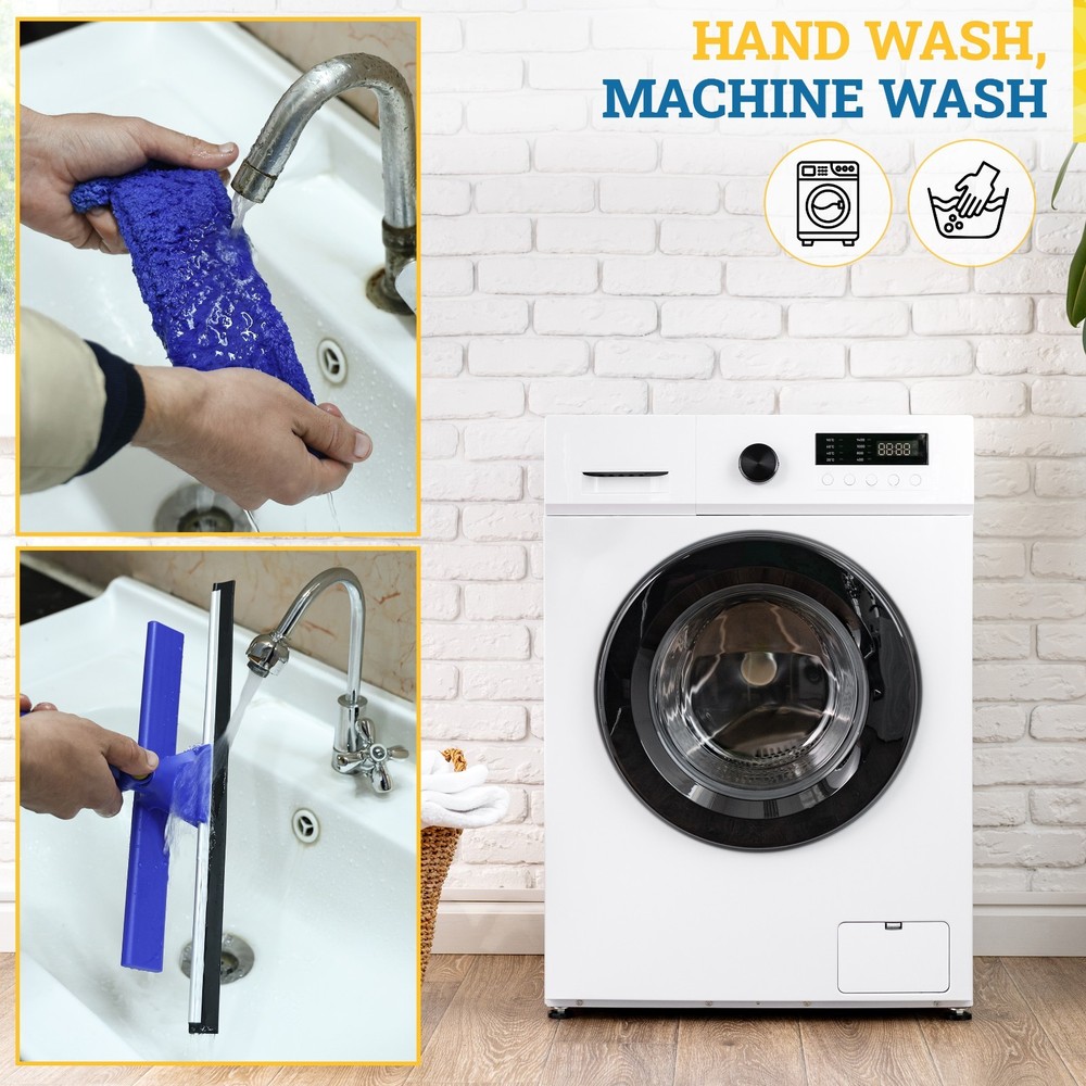 12" Microfiber Reusable Washable Window Cleaning Squeegee Sleeves - 5 Pack