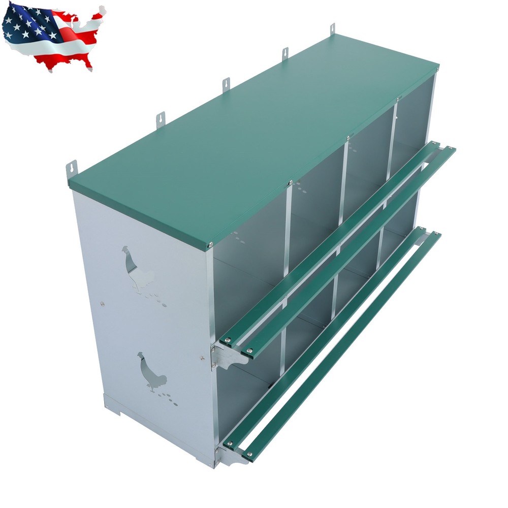 Chicken Nesting Boxes 8 Hole For Chicken Laying Eggs Hens Chicken Coop Box