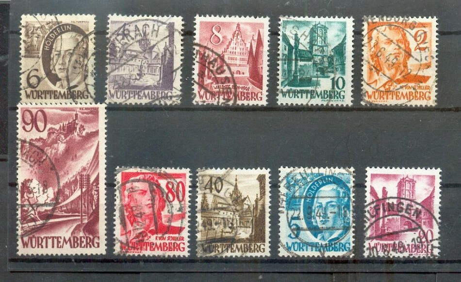 Fr. 28/37 Set Postmarked BPP (X6559