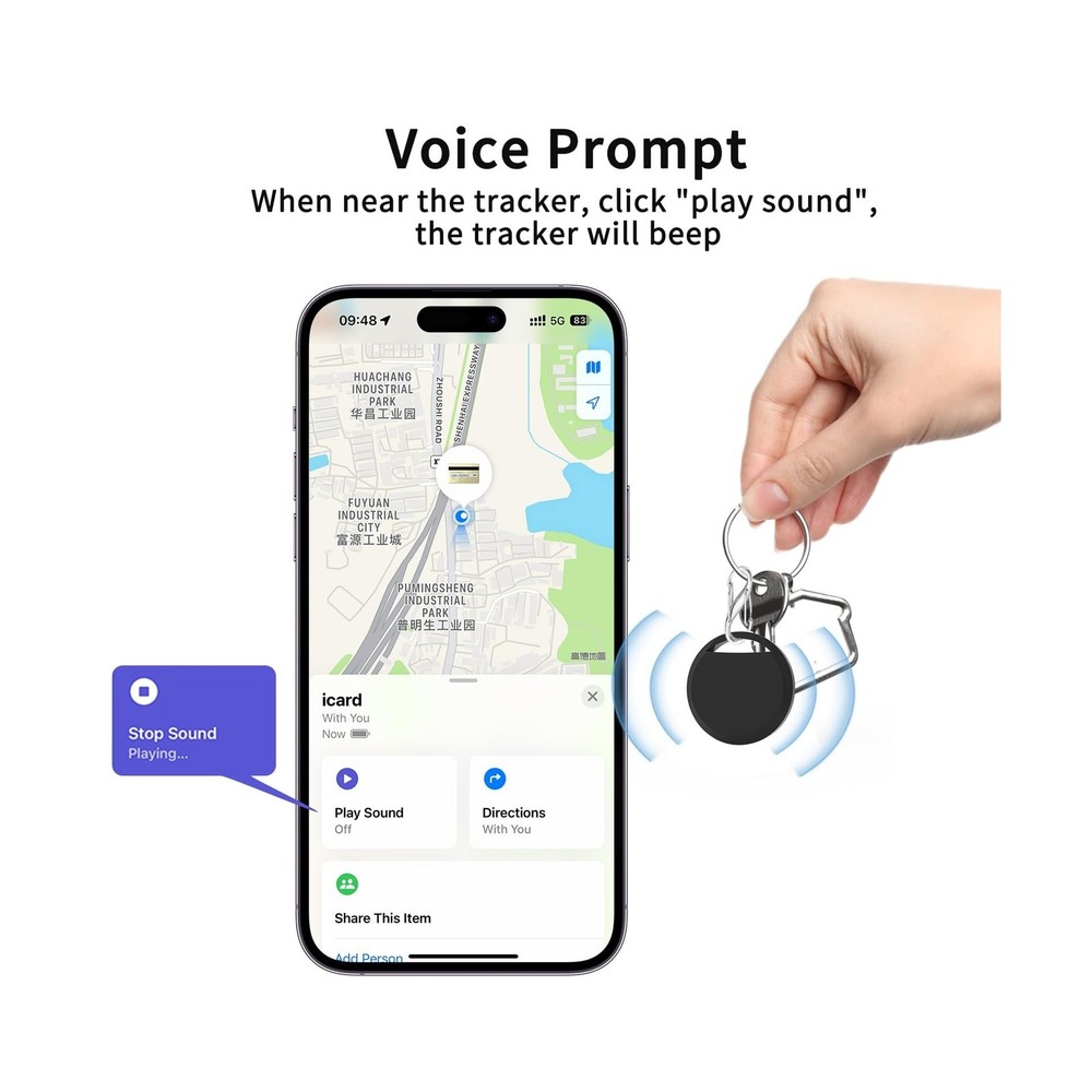 Air Tracker Tags 4 Pack Smart Tag Bluetooth Trackers Work with Apple Find My ...